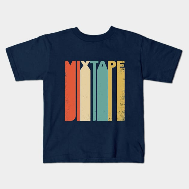 Vintage Style Mixtape Music Kids T-Shirt by Clouds